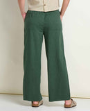 Taj Hemp Wide Leg Pant - Cilantro