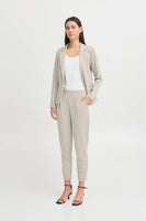 Kate Jacquard Pant - Fungi/Almond Milk