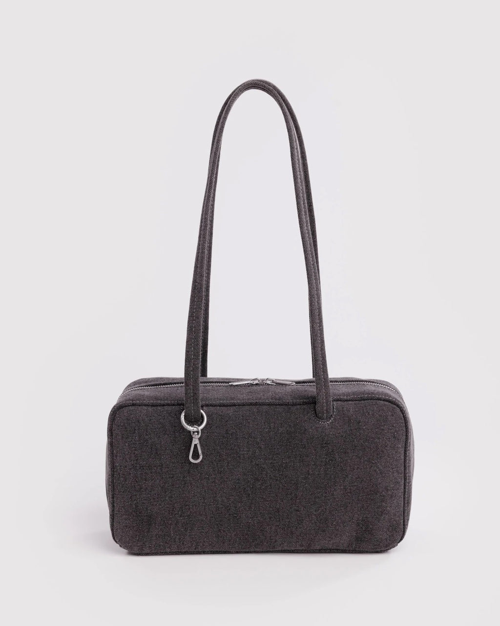 Denim Bowler Bag - Washed Black