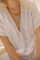 Seaside Eyelet Top - Off White