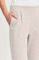 Kate Jacquard Pant - Fungi/Almond Milk