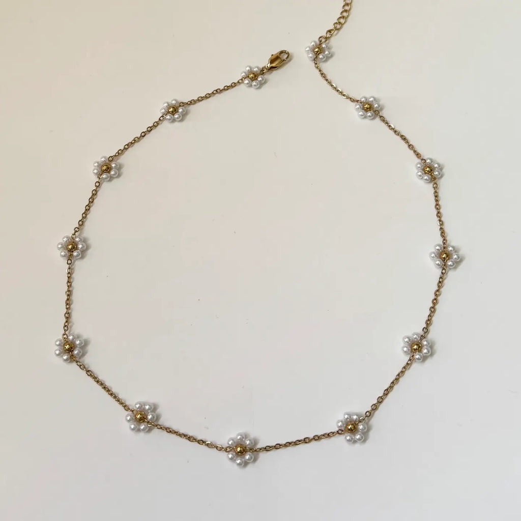 Pearl Flower Necklace