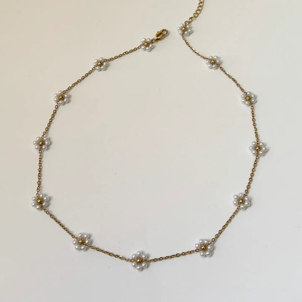 Pearl Flower Necklace