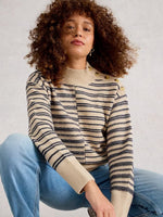 Mix Stripe Sand NK Jumper - Natural Multi
