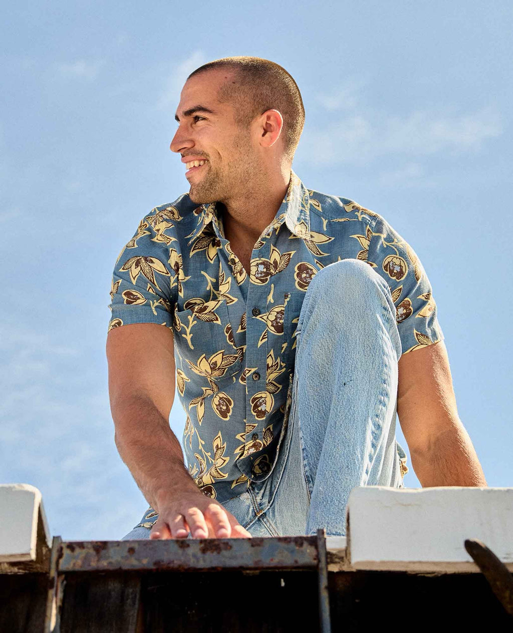 Salton Shirt - Pacific Blue Print