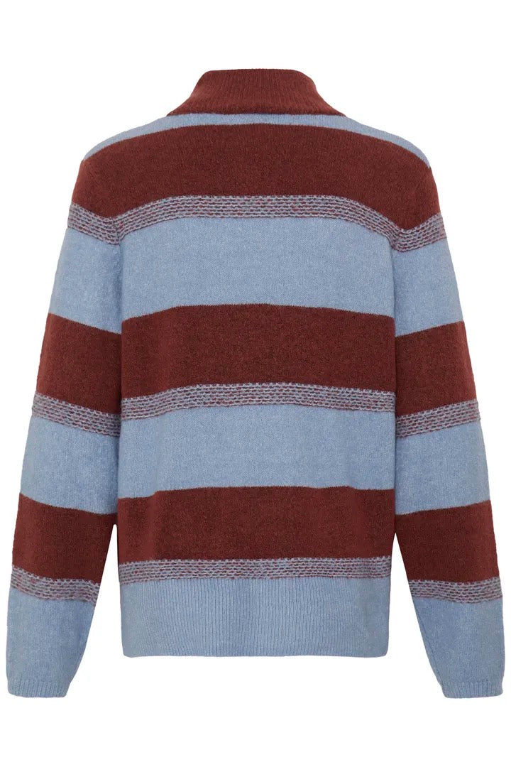 Edeen Pullover 4 - Madder Brown Stripe