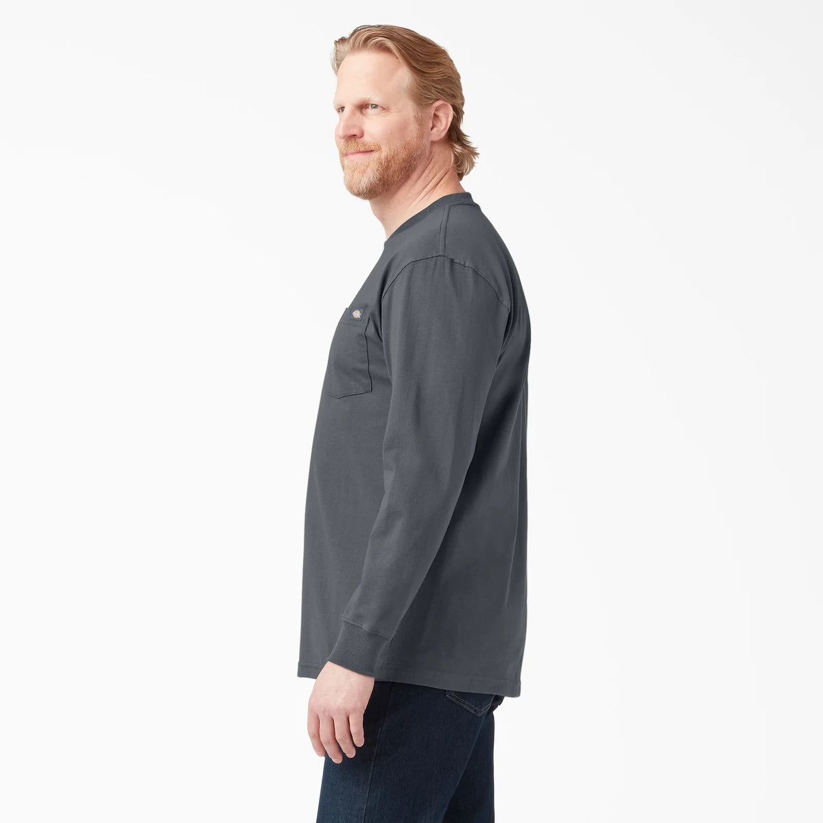 Long Sleeve Heavyweight Crew Neck - Charcoal