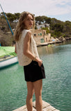 Baroque Sweater Top - Crystal