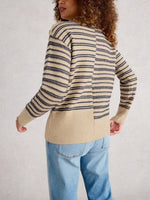 Mix Stripe Sand NK Jumper - Natural Multi