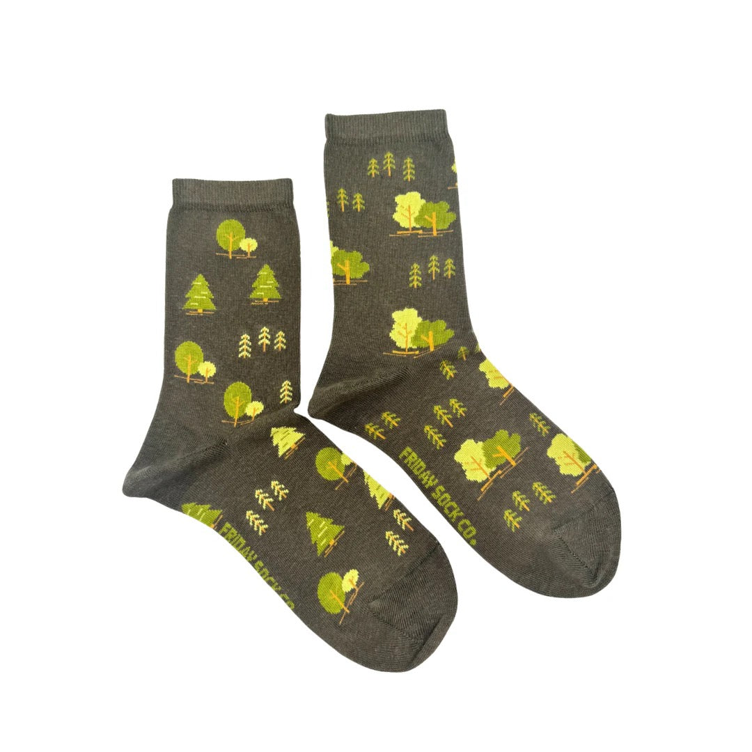 Trees This Did Good Mismatched Sock