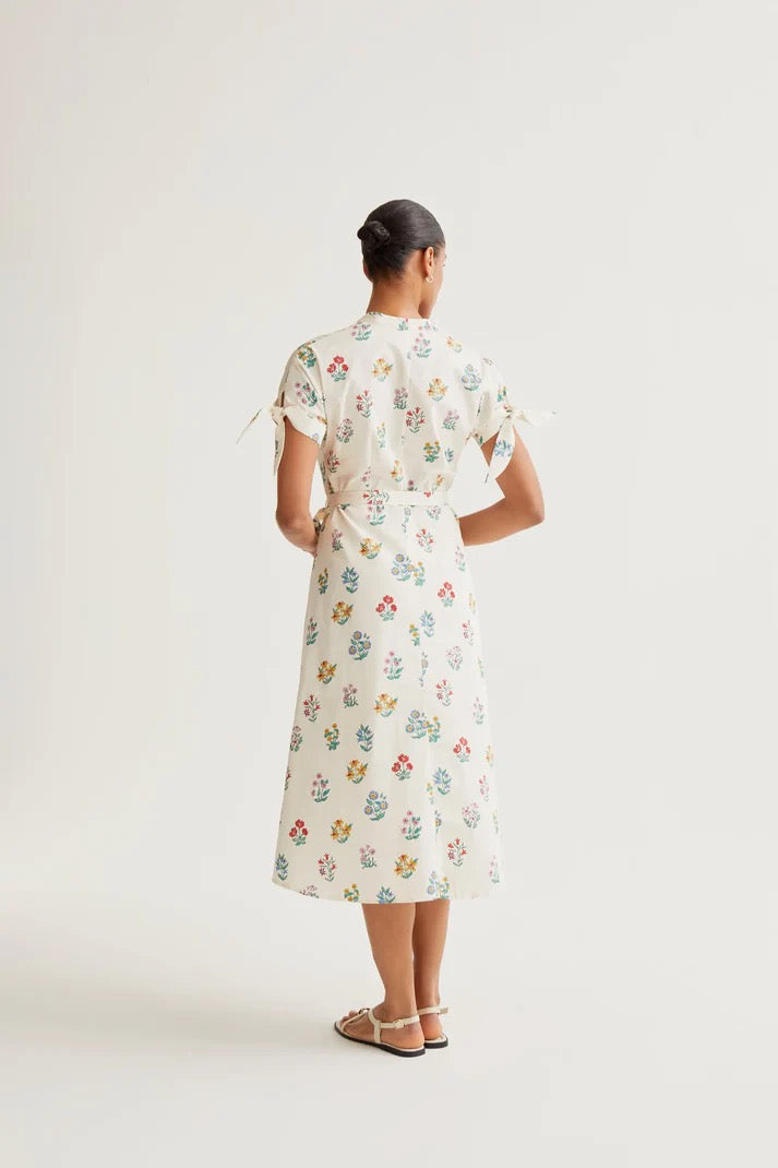 Gardener Print Midi Dress