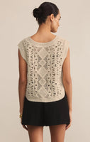 Baroque Sweater Top - Crystal