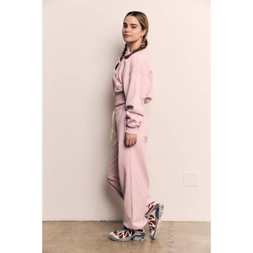 Organic Cotton Terry Cropped Balloon Sweatshirt AAD700