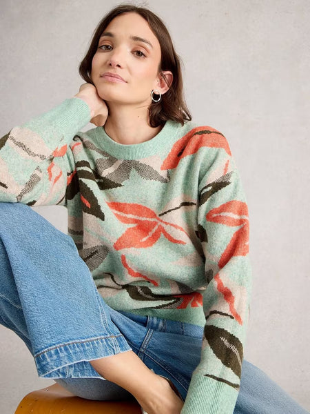 Petal Jumper - Green Multi