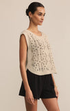 Baroque Sweater Top - Crystal