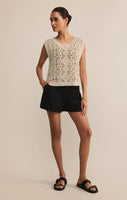 Baroque Sweater Top - Crystal