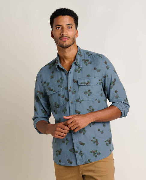 Creekwater Flannel Shirt - Ink Pinecone Print