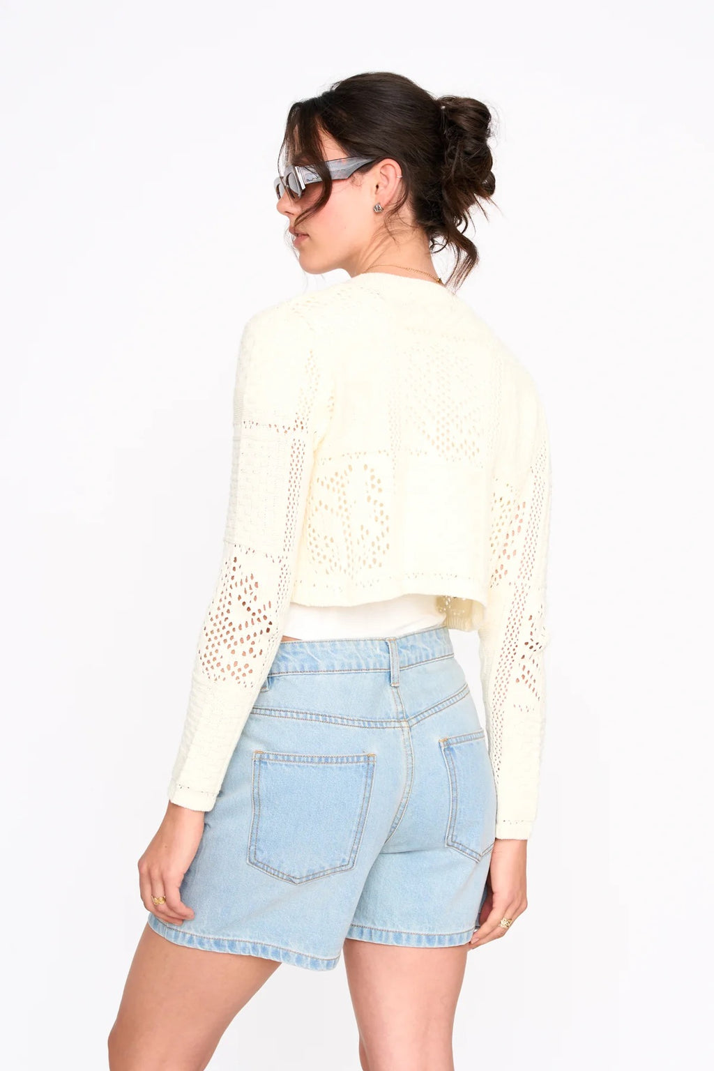Embroidered Cardigan - Ivory
