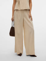 Fea Palazzo Pants - Oatmeal