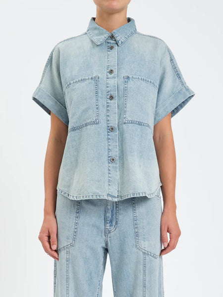 Shore Rolled Sleeve Top - Wild Card