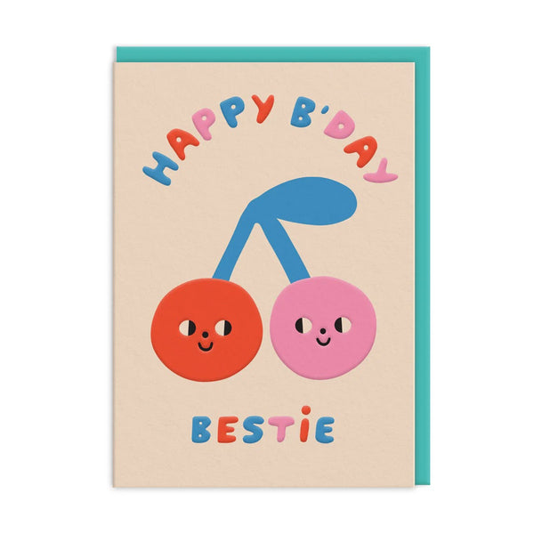 Cherries Happy Birthday Greeting Card