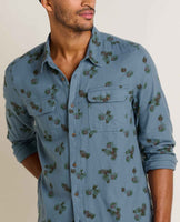 Creekwater Flannel Shirt - Ink Pinecone Print