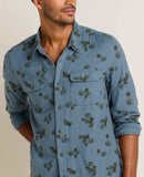 Creekwater Flannel Shirt - Ink Pinecone Print