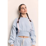 Organic Cotton Terry Cropped Balloon Sweatshirt AAD700