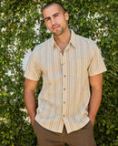 Fletch Shirt - Salt Vertical Print