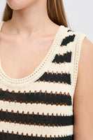 Birdis Top - Black/Almond Milk