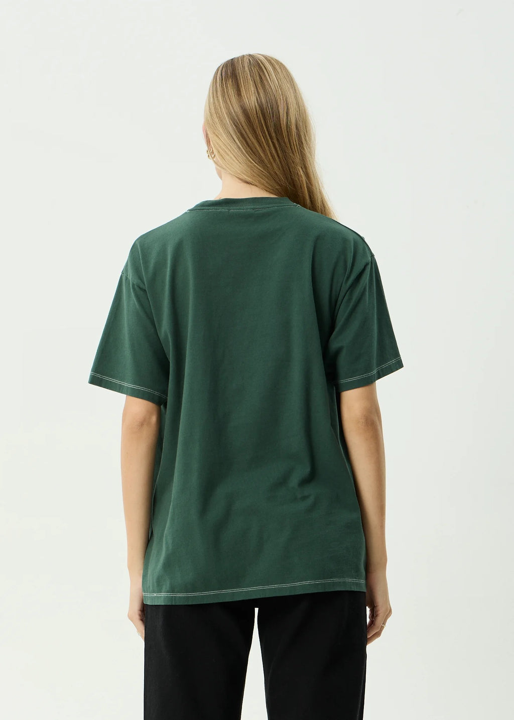 Have A Good Day Recycled Oversized Tee - Pine