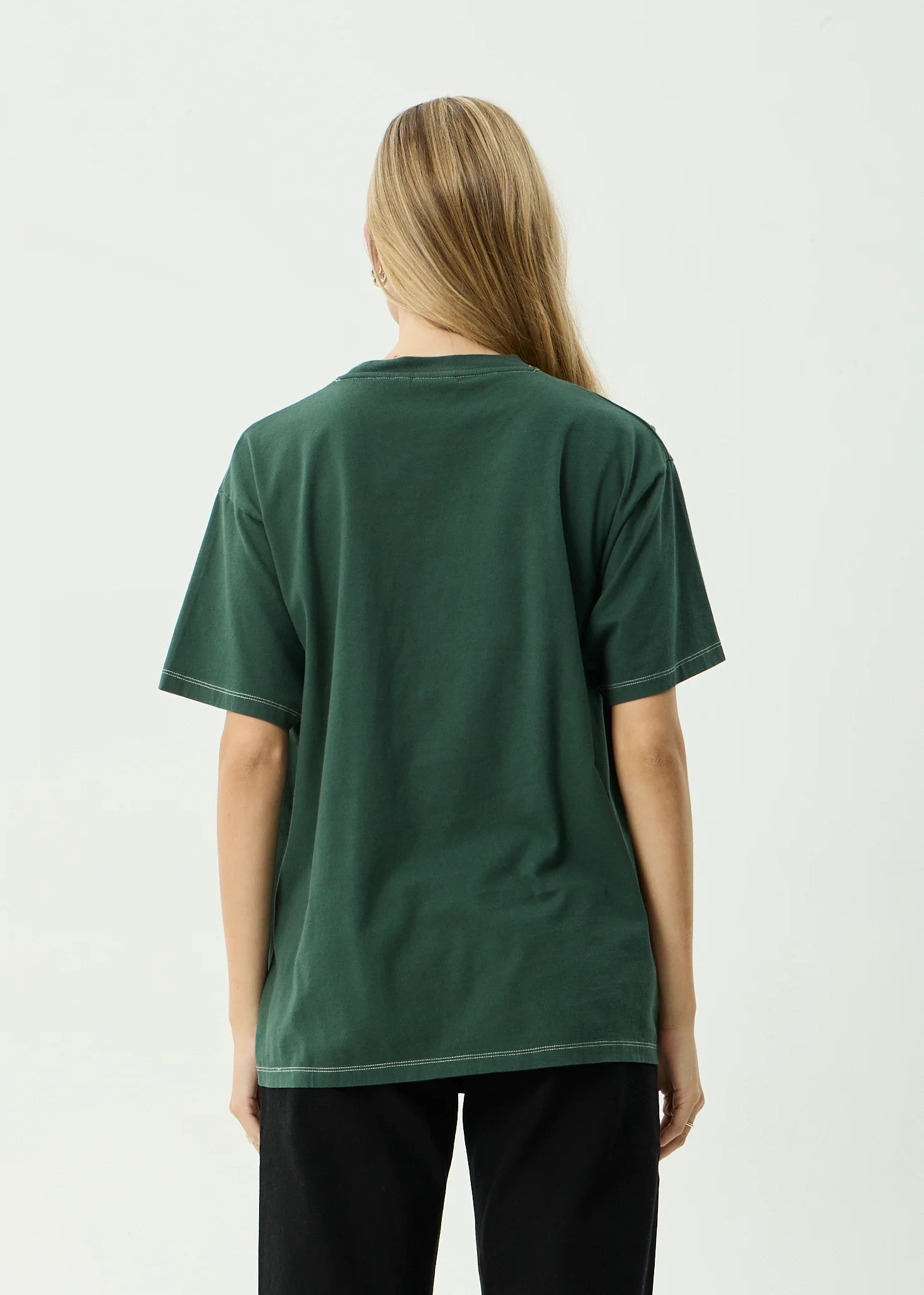 Have A Good Day Recycled Oversized Tee - Pine