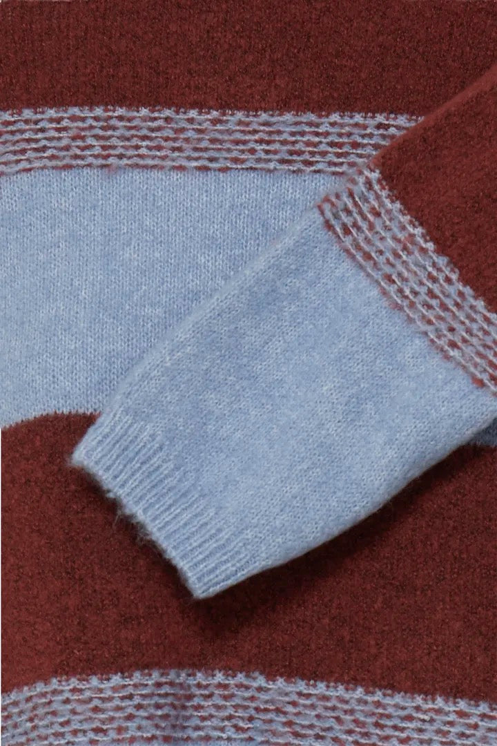 Edeen Pullover 4 - Madder Brown Stripe
