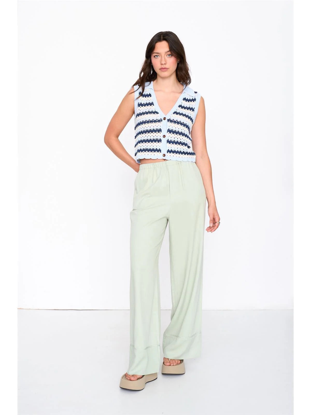 Blue Stripe Vest