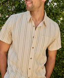 Fletch Shirt - Salt Vertical Print