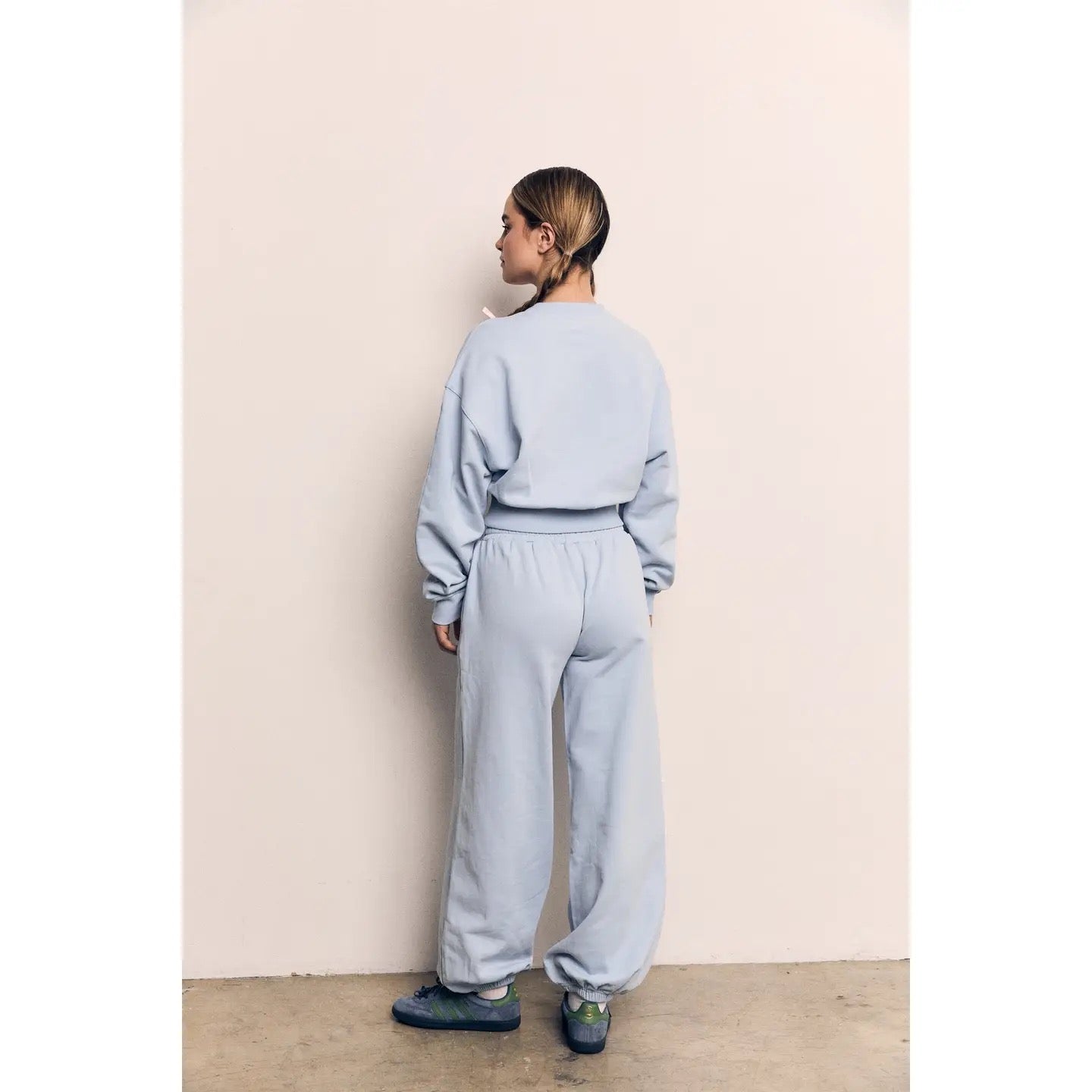 Organic Cotton Terry Cropped Balloon Sweatshirt AAD700