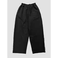 Contrast Line Wide Sweatpant AAB510 - Black
