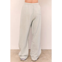 Acid Wash Cotton Terry Pants