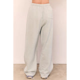 Acid Wash Cotton Terry Pants
