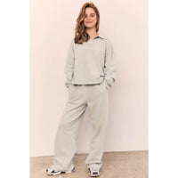 Acid Wash Cotton Terry Pants