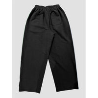 Contrast Line Wide Sweatpant AAB510 - Black