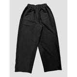 Contrast Line Wide Sweatpant AAB510 - Black