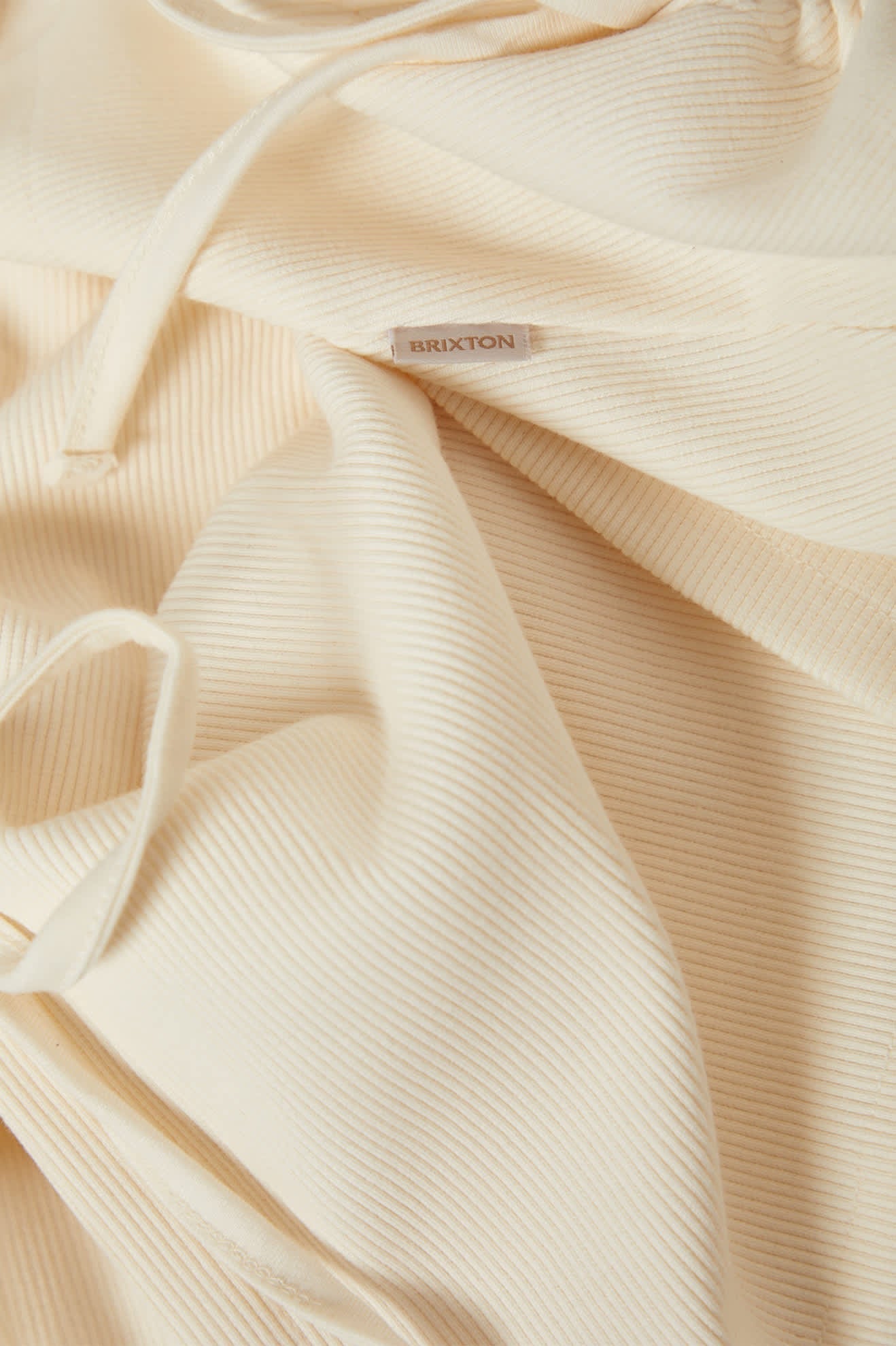 Ribbed Cinch Dress - Off White