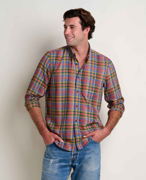 Airsmyth Long Sleeve Shirt - Gold Multi Plaid