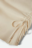Ribbed Cinch Dress - Off White