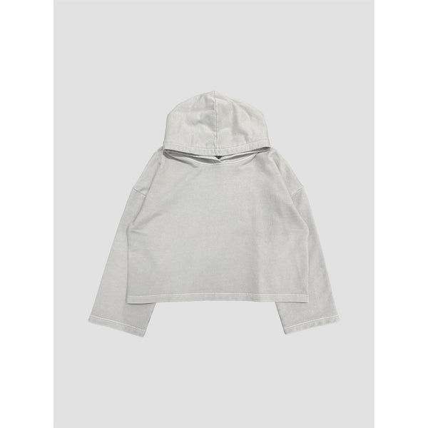 Oversized Acid Washed Hoodie - Digital Mist