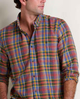 Airsmyth Long Sleeve Shirt - Gold Multi Plaid