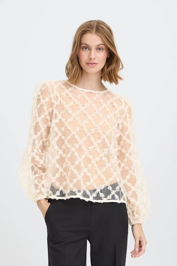 Elki Blouse - Almond Milk