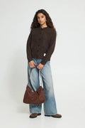 Sarisa Cardigan 2 - Coffee Bean