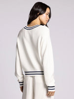Rebecca Sweater - Ivory/Navy